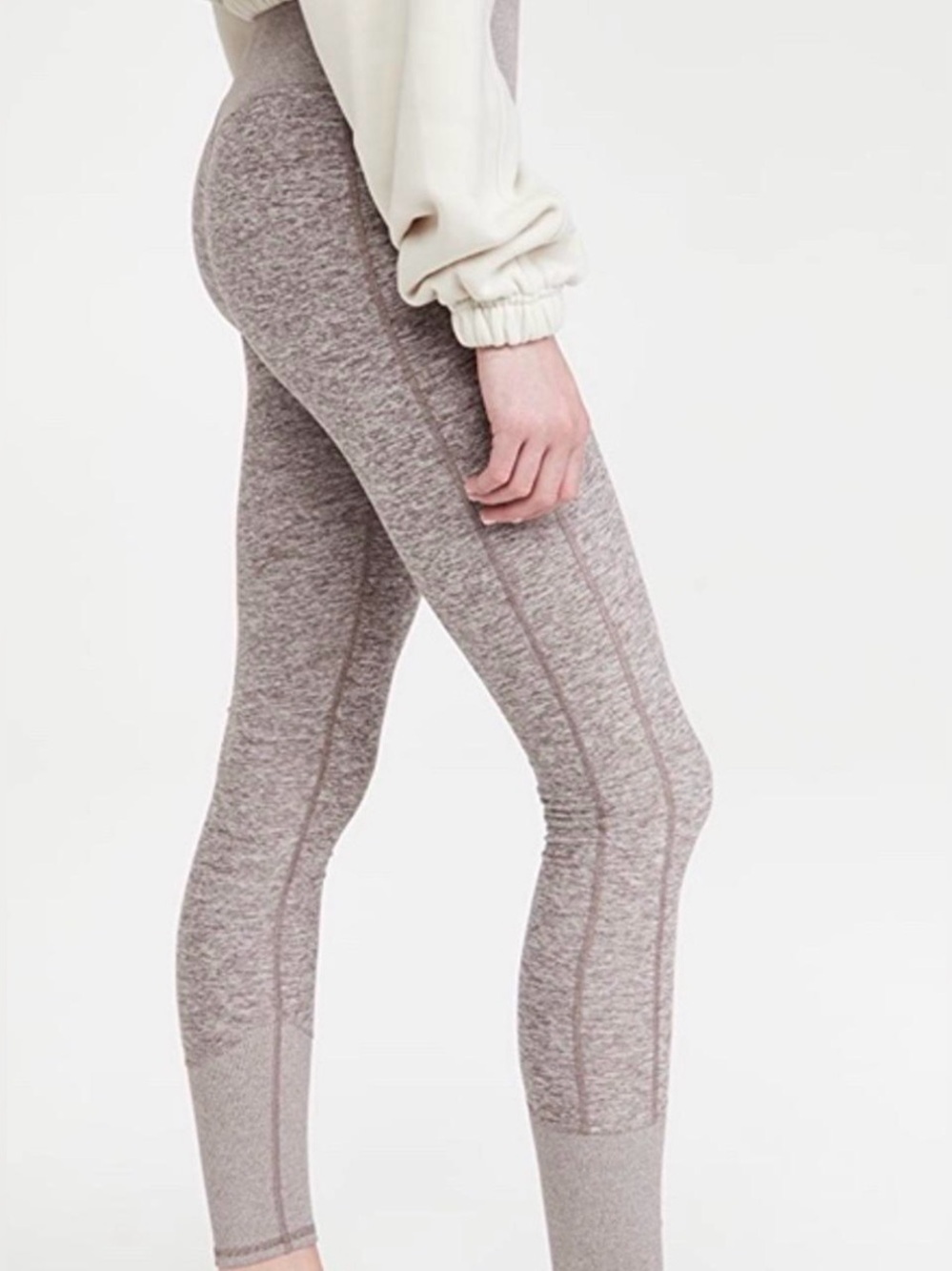 ALO Yoga Alosoft Lounge Brown Leggings Womens Sz. XXS